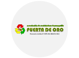 Asociación de Recicladores Barranquilla Puerta de Oro